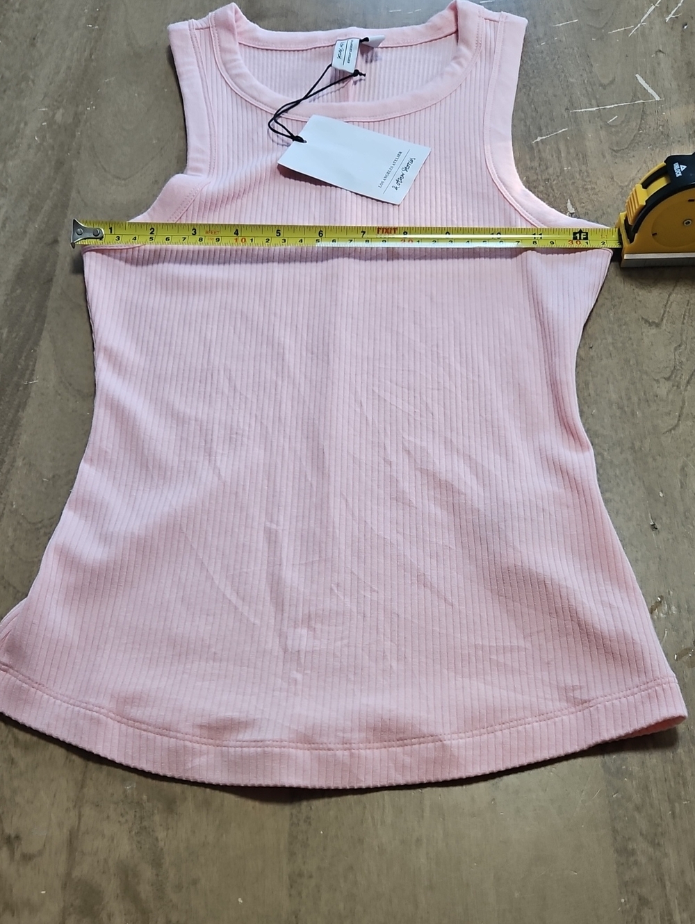 & Other Stories Pink Ribbed Tank Size XS - Picture 4 of 10